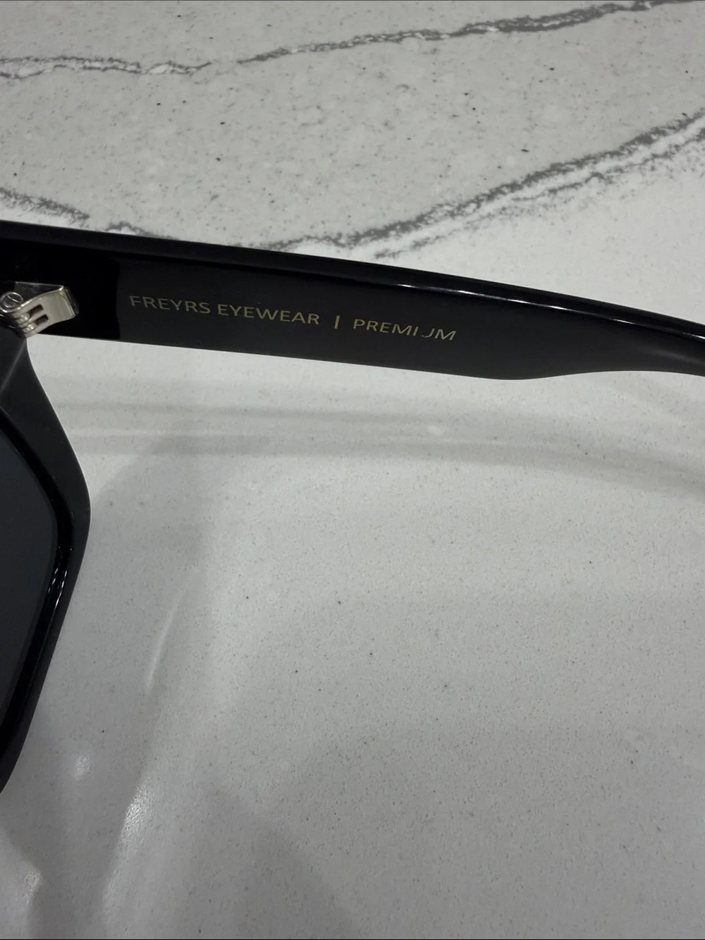 FREYRS Bon Chic Black Oversized Square Cat-Eye Sunglasses